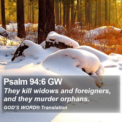 Psalm 94:6 GW Bible Verse Image