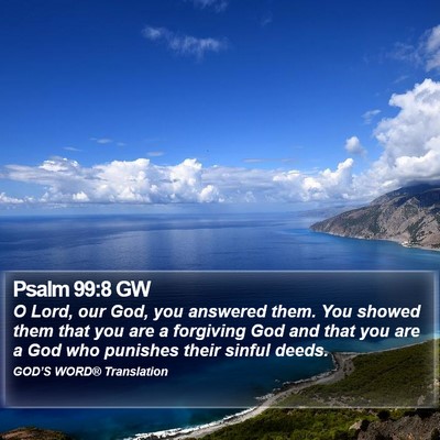 Psalm 99:8 GW Bible Verse Image