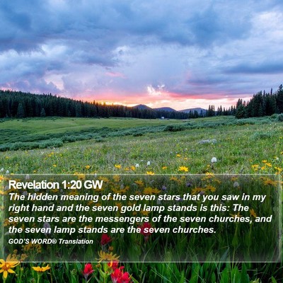 Revelation 1:20 GW Bible Verse Image