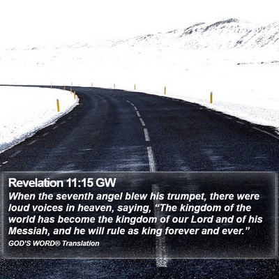 Revelation 11:15 GW Bible Verse Image