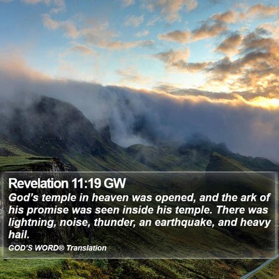 Revelation 11:19 GW Bible Verse Image