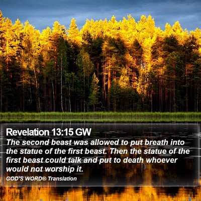 Revelation 13:15 GW Bible Verse Image