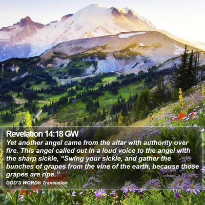 Revelation 14:18 GW Bible Verse Image