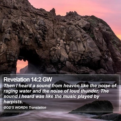 Revelation 14:2 GW Bible Verse Image