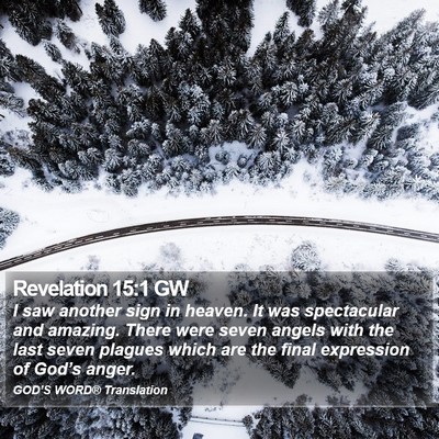 Revelation 15:1 GW Bible Verse Image