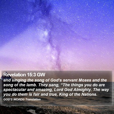Revelation 15:3 GW Bible Verse Image