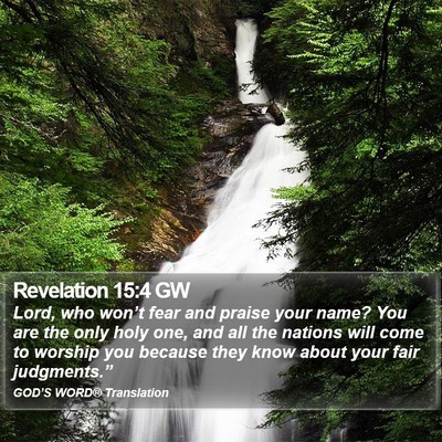 Revelation 15:4 GW Bible Verse Image