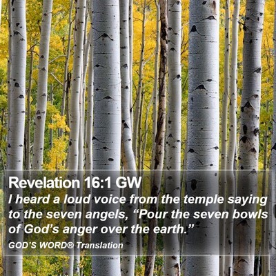 Revelation 16:1 GW Bible Verse Image