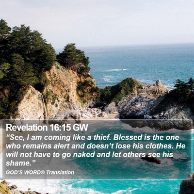 Revelation 16:15 GW Bible Verse Image