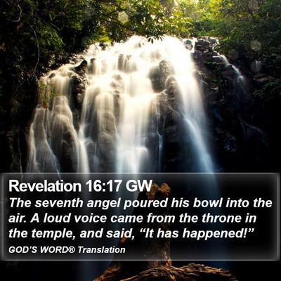 Revelation 16:17 GW Bible Verse Image