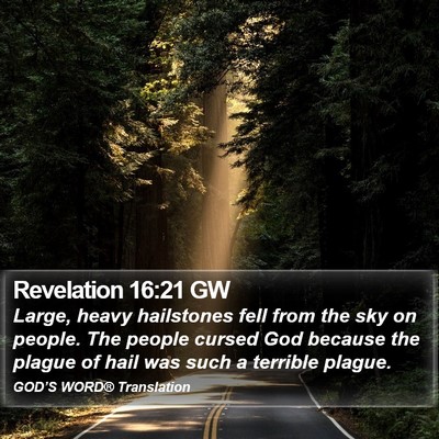 Revelation 16:21 GW Bible Verse Image