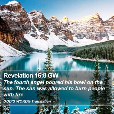 Revelation 16:8 GW Bible Verse Image