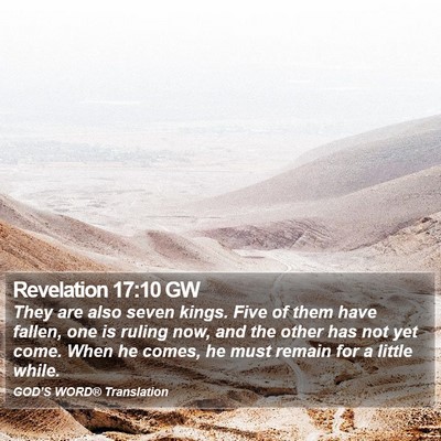 Revelation 17:10 GW Bible Verse Image