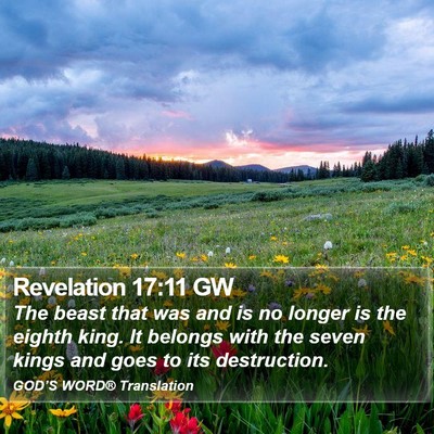 Revelation 17:11 GW Bible Verse Image