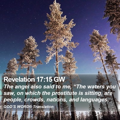 Revelation 17:15 GW Bible Verse Image