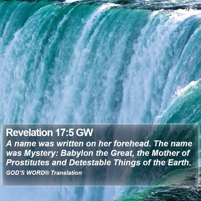 Revelation 17:5 GW Bible Verse Image