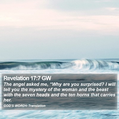Revelation 17:7 GW Bible Verse Image
