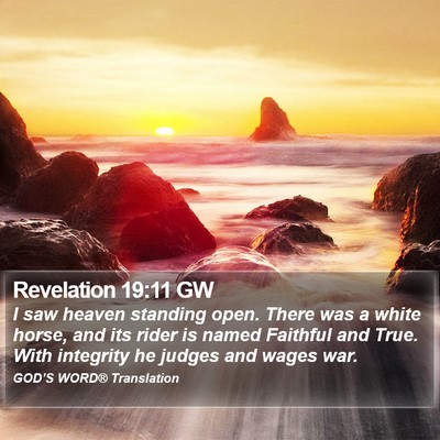 Revelation 19:11 GW Bible Verse Image