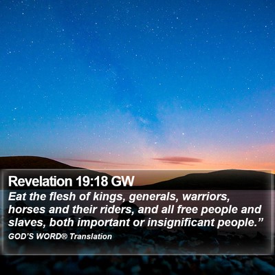 Revelation 19:18 GW Bible Verse Image