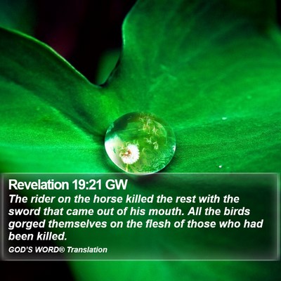 Revelation 19:21 GW Bible Verse Image