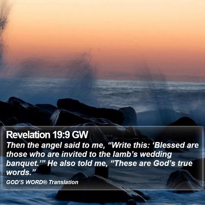 Revelation 19:9 GW Bible Verse Image