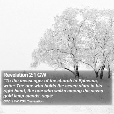 Revelation 2:1 GW Bible Verse Image