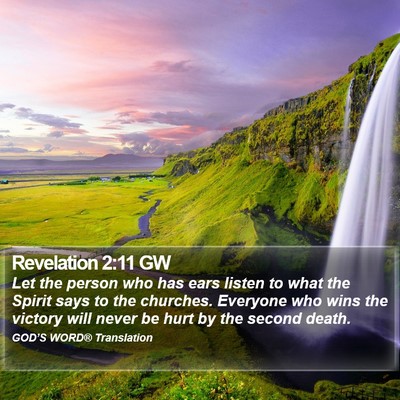 Revelation 2:11 GW Bible Verse Image