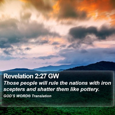 Revelation 2:27 GW Bible Verse Image