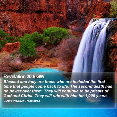 Revelation 20:6 GW Bible Verse Image
