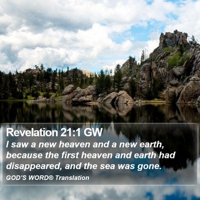 Revelation 21:1 GW Bible Verse Image