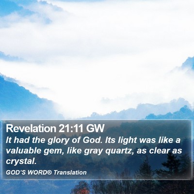 Revelation 21:11 GW Bible Verse Image