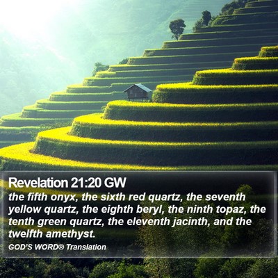 Revelation 21:20 GW Bible Verse Image