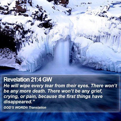 Revelation 21:4 GW Bible Verse Image