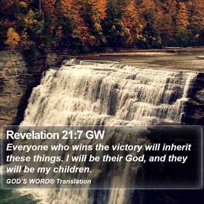 Revelation 21:7 GW Bible Verse Image