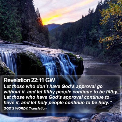 Revelation 22:11 GW Bible Verse Image