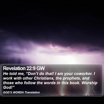 Revelation 22:9 GW Bible Verse Image