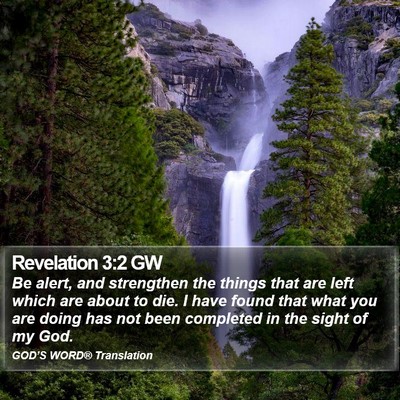 Revelation 3:2 GW Bible Verse Image