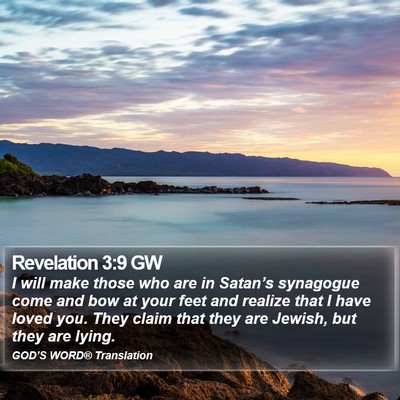 Revelation 3:9 GW Bible Verse Image