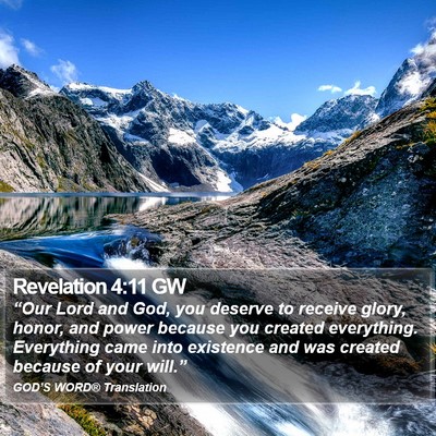 Revelation 4:11 GW Bible Verse Image