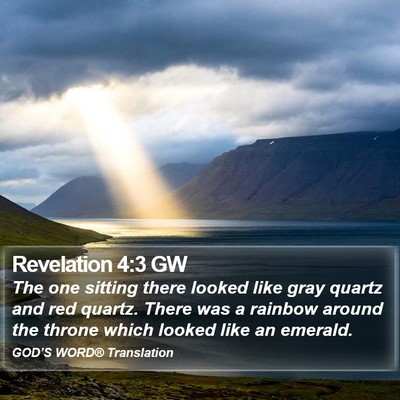 Revelation 4:3 GW Bible Verse Image