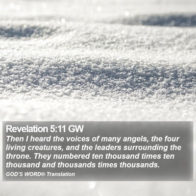 Revelation 5:11 GW Bible Verse Image