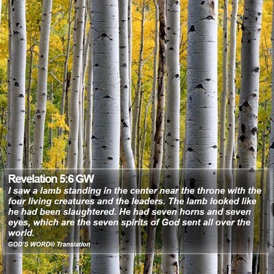 Revelation 5:6 GW Bible Verse Image