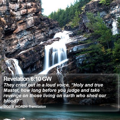 Revelation 6:10 GW Bible Verse Image