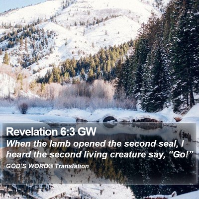 Revelation 6:3 GW Bible Verse Image