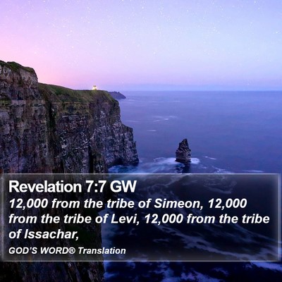 Revelation 7:7 GW Bible Verse Image