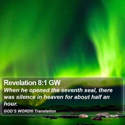 Revelation 8:1 GW Bible Verse Image