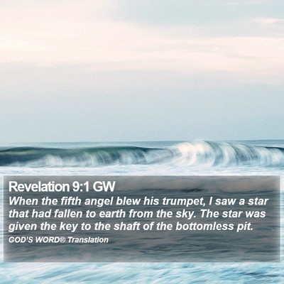 Revelation 9:1 GW Bible Verse Image
