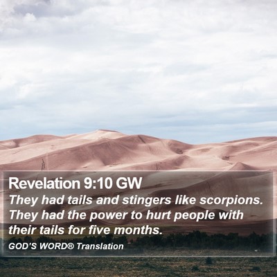 Revelation 9:10 GW Bible Verse Image