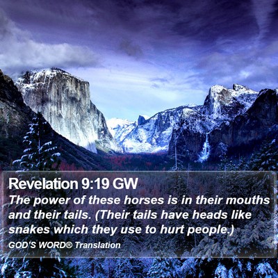 Revelation 9:19 GW Bible Verse Image