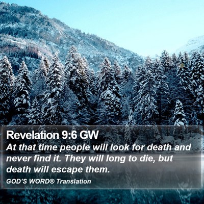 Revelation 9:6 GW Bible Verse Image